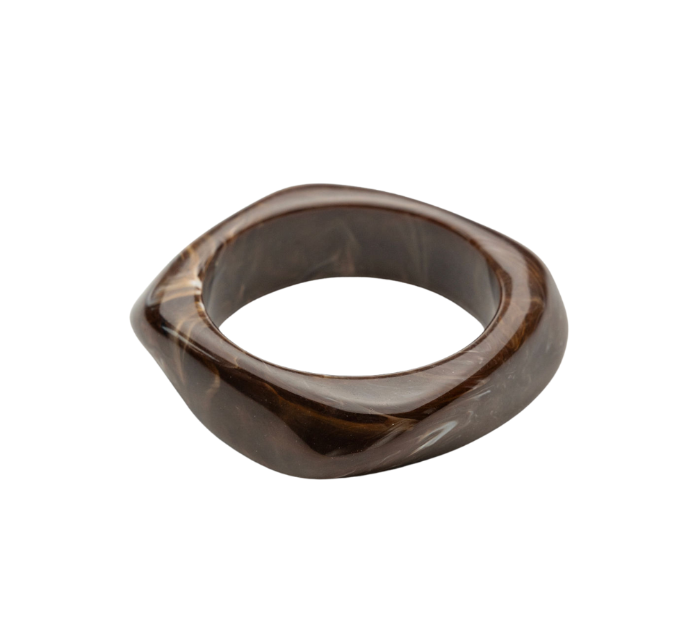 Big Square armbånd - brun